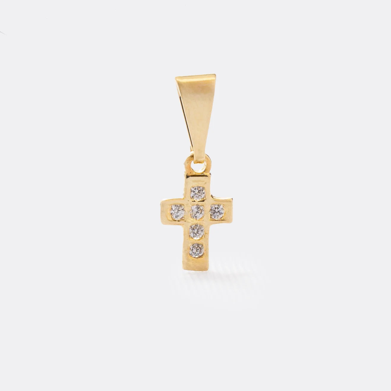 D  Mini Cruz Con Circonias Cristal